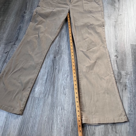 Pistola Safari Tan Patch Pocket High Rise Revolve Anthropologie Flare Pants 32 - Picture 6 of 7